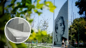 Monumento a Mistral presenta daños provocados por skaters y ciclistas a 40 días de su inauguración