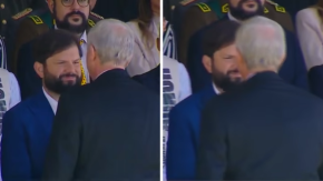 Así fue el saludo entre el Presidente Kast y el expresidente Boric en el aniversario de Carabineros