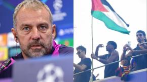 Técnico alemán del FC Barcelona criticó públicamente a Lamine Yamal por festejar con bandera de Palestina