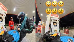 "Tírese para allá...": Motorista graba encerrona mientras cargaba bencina en servicentro