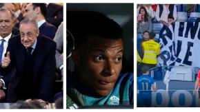 Pifias a Mbappé y pancartas a Florentino Pérez: El escandaloso partido del Real Madrid en el Bernabéu