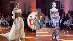 Dos chilenas se lucen en jornada de la moda en España: Ágatha Ruiz de la Prada estuvo presente