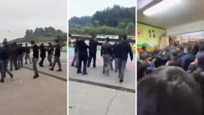Se registra masiva pelea en liceo de Talcahuano: al menos 17 estudiantes detenidos 