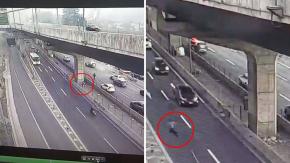 VIDEO | Intensa persecución en Huechuraba: sujetos pasaron por 4 comunas y escaparon a pie por autopista