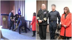 La Armada explicó por qué perro antidrogas mordió a vicealmirante 