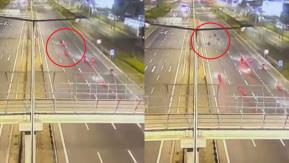 Video muestra momento exacto de la fatal colisión múltiple de motociclistas en Ruta 5: hay tres fallecidos