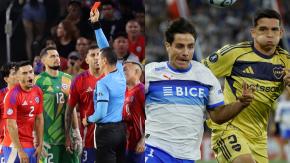 Dirigirá Boca - U. Católica: La historia de polémicas del árbitro Wilmar Roldán con Chile