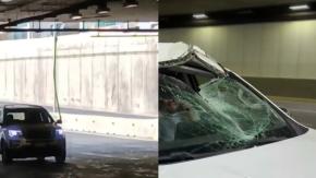 Daños y lesionados por fierro colgante en autopista: Costanera Norte identificó a infractor y anuncia dura acción