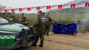 Encuentran cuerpo desmembrado y calcinado en la vía pública en Curacaví