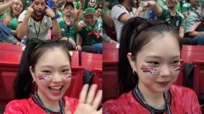 Influencer surcoreana denunció gesto racista de hincha mexicano en el Mundial