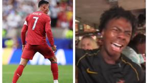 VIDEO | ShowSpeed enloquece con gol de Cristiano en el Mundial: debió ser sujetado por sus guardias