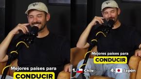 "Ni los chilenos saben lo espectacular que es": Influencer español escogió a Chile como el mejor país del mundo para conducir