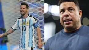 Las contundentes palabras del brasileño Ronaldo sobre Messi tras el triplete ante Argelia