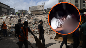 VIDEO | Mujer dio a luz en medio de los escombros tras terremoto en Venezuela