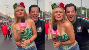 Periodista denuncia acoso de hincha mexicano en reporteo durante el Mundial: mostró video del momento