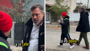"Sacar a los curados de la calle como tú": Alcalde Sichel increpa a hombre que bebía alcohol en plaza de Ñuñoa