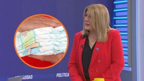 Diputada Parisi asegura que beneficiarios del IVA de pañales recibirían $223 diarios (menos de uno al día)
