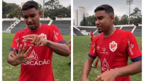 VIDEO | Curiosa celebración: Delantero brasileño tiene 12 dedos y festejó goleada haciendo la popular “manito”