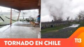 VIDEO: Tornado sorprende y destruye parcialmente vivienda en Chillán Viejo