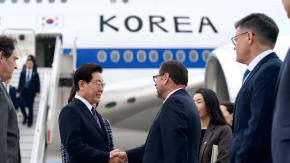 Canciller Pérez Mackenna recibe a Presidente de Corea en visita oficial