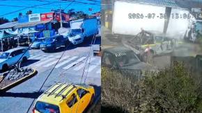 VIDEO | Impactantes imágenes de accidente provocado por camión sin frenos en Cartagena: hay dos personas grave
