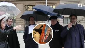 Comisión recorrió la Plaza de la Ciudadanía para definir dónde se instalará el monumento al expresidente Sebastián Piñera