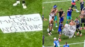 Casa Blanca defiende a selección argentina tras polémica por pancarta reivindicando las Malvinas