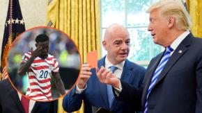 Trump habría llamado al presidente de la FIFA para revisar controvertida tarjeta roja a figura de EE.UU.