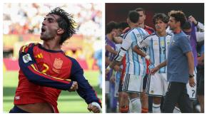Por arreglarse sus medias: Jugador de Argentina es duramente criticado por error en el gol de España