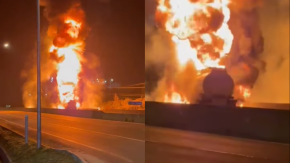 Qué se sabe del camión que se incendió en la Ruta 5 Sur: Transportaba combustible