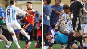 Por puñetazo de argentino que pasó desapercibido: Video muestra el origen de la pelea tras final del Mundial 2026