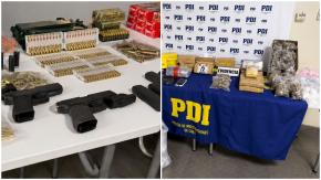 Encuentran granada y 48 kilos de droga a solo metros de jardín infantil en Lampa