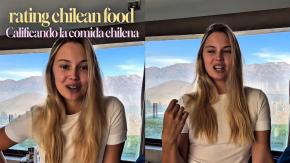 Le puso "1 millón/10" a un clásico chileno y solo 2/10 a una bebida típica: pareja de Alexis Sánchez calificó la comida chilena