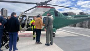 VIDEO | Se encontraba aislado en Cabildo por sistema frontal: hombre fue trasladado en helicóptero para recibir trasplante de riñón