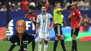 "Contacto de fútbol normal": Así explicó Pierluigi Collina, jefe de árbitros FIFA, las polémicas decisiones en el Argentina-Egipto