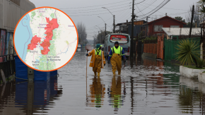 Emiten alarma meteorológica por precipitaciones intensas en La Araucanía y Los Ríos: Senapred decretó alerta amarilla