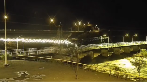 VIDEO | Así fue el momento exacto del colapso del Puente Viejo en Illapel por intenso sistema frontal