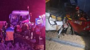 Choque entre bus interurbano y camioneta deja cuatro fallecidos en San Pedro de Atacama