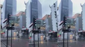 VIDEO | Fuertes vientos causan estragos en mall de Concepción