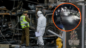 VIDEO | Así fue la huida del vehículo que chocó y provocó incendio tras evadir a Carabineros