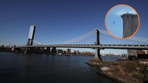 VIDEO | Hombre escaló el puente de Brooklyn, saltó desnudo y sobrevivió de ‘milagro’: enfrenta varios cargos