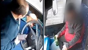“Lo maté y me voy en cana”: El momento en que conductor de bus que iba con alcohol y el teléfono atropella a peatón