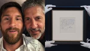 ¿En cuánto se vendió la servilleta del primer contrato de Messi negociado por su padre con el Barcelona?