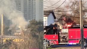 Explosión e incendio en inmueble en Independencia deja al menos cuatro personas lesionadas