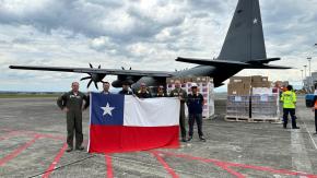 Avión de la FACH llegó a Colombia con cerca de 20 toneladas de ayuda humanitaria