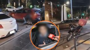 Pensó que se llevaban a su hijo: Familia fue víctima del violento robo de su auto en Vitacura