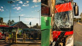 Reportan colisión de dos buses interurbanos en Maipú: hay al menos 14 lesionados