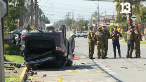 Persecución policial termina en accidente de tránsito en Maipú: al menos un fallecido