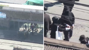 Romería al Cementerio General: Encapuchados lanzaron bombas molotov y hay 24 detenidos