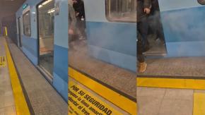 Tren fue evacuado en Baquedano: Registran nuevo episodio de emanación de humo en L5 del Metro